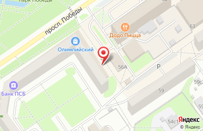 Деньги сразу в Олимпийском микрорайоне на карте