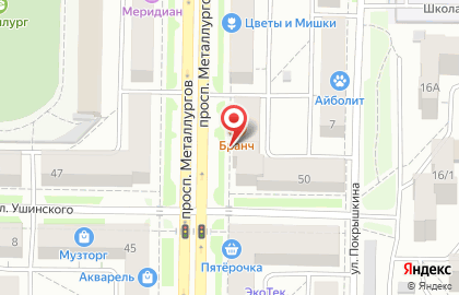 Федеральная сеть магазинов аппаратов для самогоноварения Колба на проспекте Металлургов на карте