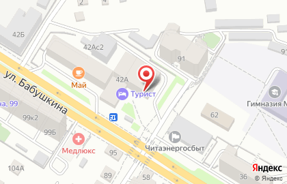 ООО Джин на улице Бабушкина на карте