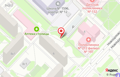 ОПОП Западного административного округа, район Ново-Переделкино на карте