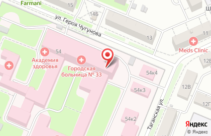 Центр здоровья Городская клиническая больница №33 на Двигателе Революции на карте