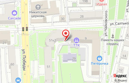 # 102 Детский сад на улице Салтыкова-Щедрина на карте