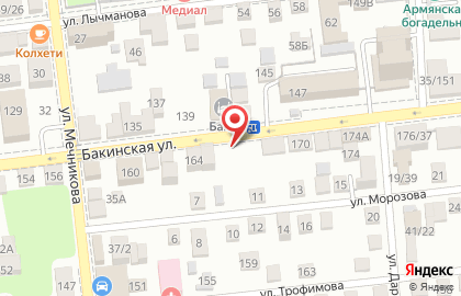 Центр уничтожения клопов на Бакинской улице на карте