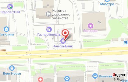 Банкомат Альфа-Банк на Комсомольском проспекте на карте