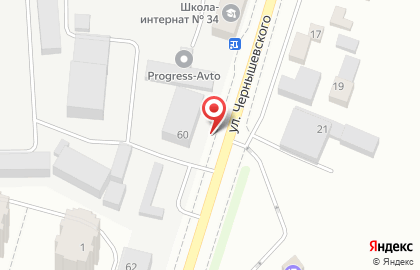 Русский фейерверк на улице Чернышевского на карте