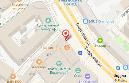 Мини-маркет Азбука daily на Тверской улице на карте
