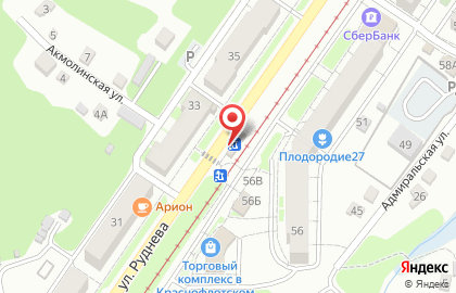 Фирменный салон МТС на улице Руднева на карте