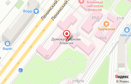 Московской Патриархии цкб Святителя Алексия Митрополита Московского на карте