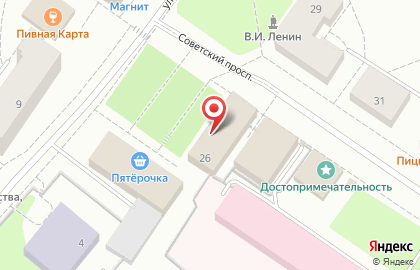 ТЦ Проспект на Советском проспекте на карте