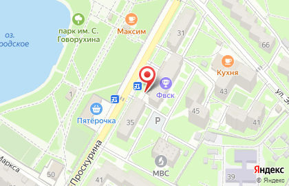 Оптово-розничный магазин Канцлер-Кавказ в Железноводске на карте