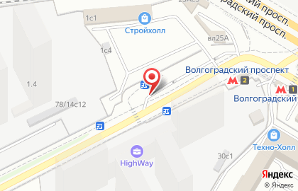 Киоск по продаже печатной продукции, Южнопортовый район на Новоостаповской улице на карте