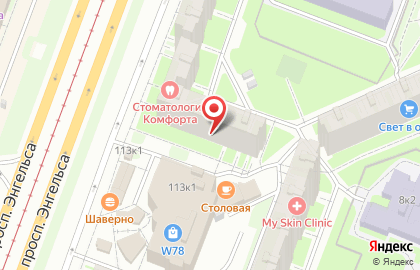 Инвестиционная компания в интернете Webinvestment на проспекте Энгельса на карте