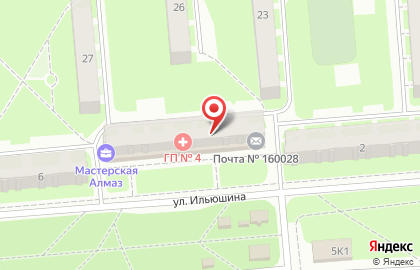 Северный банк Сбербанка России на улице Ильюшина на карте