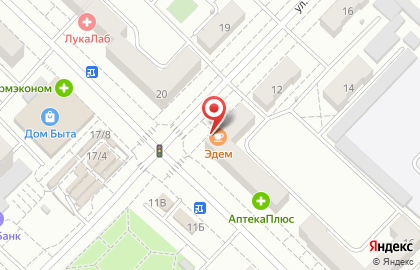 Кафе Эдем в Ленинском районе на карте