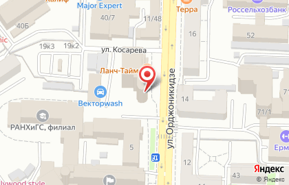 Восточный экспресс банк на улице Орджоникидзе на карте