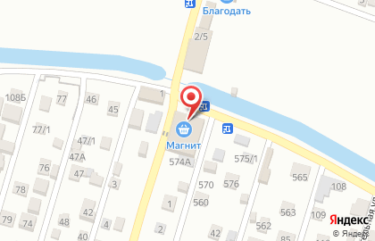 Супермаркет Магнит на Екатерининской улице на карте