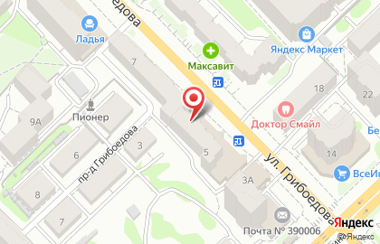 Магазин Рубль Бум и 1b.ru на улице Грибоедова на карте