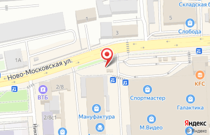 Евродом на Ново-Московской улице на карте