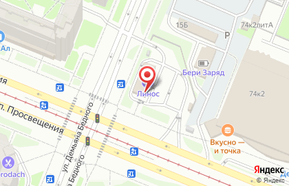 Линос на Гражданском проспекте на карте