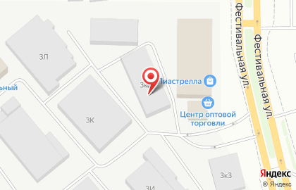 Продуктовый магазин Модуль на Фестивальной улице на карте