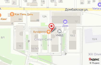 Служба доставки еды Farfor на Домбайской улице на карте