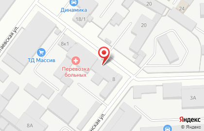 Служба перевозки лежачих больных СпецМедТранс на 2-й Томинской улице на карте