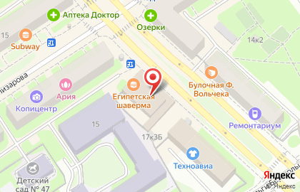 Адвокат Лычагин А.А. на улице Бабушкина на карте