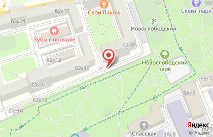 Trinity Dance на Новослободской улице на карте