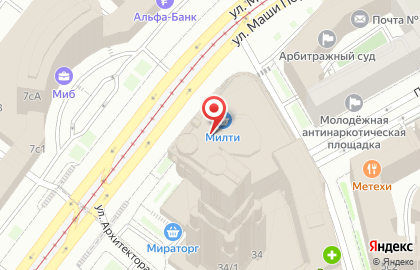 Автомат с готовой едой Ginza GO на улице Маши Порываевой на карте