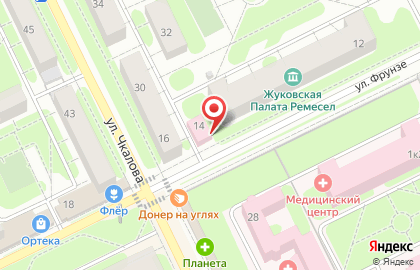 Магазин Оптика на улице Фрунзе на карте