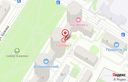 Диагностический центр LabQuest на улице Бажова на карте