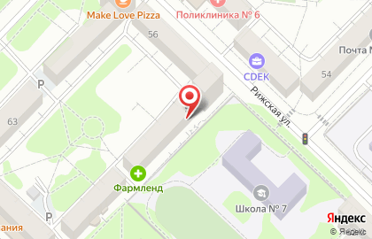 Пчеловодческая компания Тенториум на Рижской улице на карте