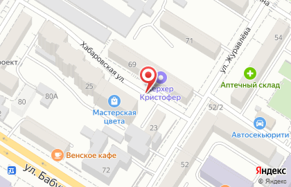 Магазин продуктов Фирменный Нерчинский на улице Журавлева на карте