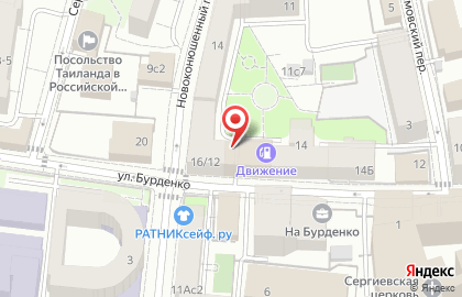 Отель Подушкин в Москве на карте