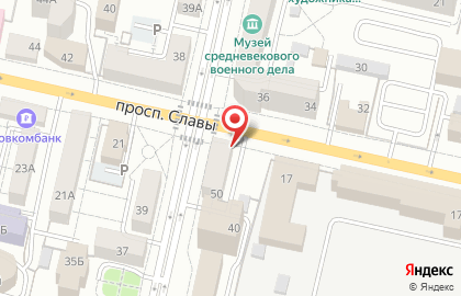 Парикмахерская Фантазия на улице Князя Трубецкого на карте