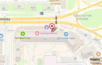 Цветочный салон на улице Нахимова на карте
