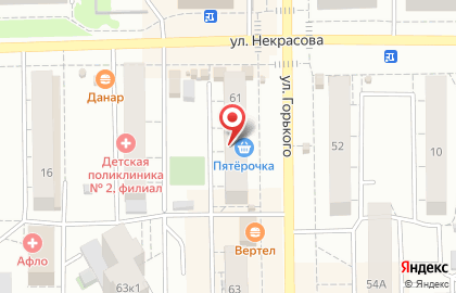 Техномаг на улице Некрасова на карте