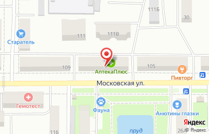 Магазин разливного пива Пивоман на Московской улице на карте