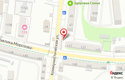 Продуктовый магазин в Калининграде на карте