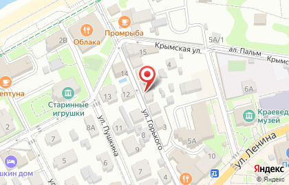 Волна на улице Горького на карте