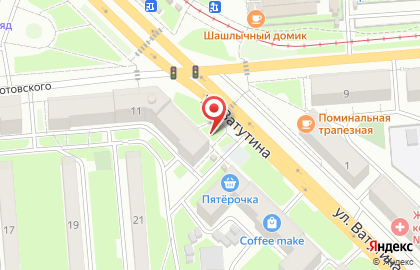 Киоск по продаже печатной продукции на площади Карла Маркса на карте