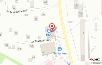 Супермаркет цифровой и бытовой техники DNS на Октябрьской улице на карте