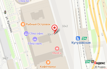 Группа компаний Априори на Кутузовском проспекте на карте