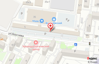 Центр кузовного ремонта Автобокс на улице Бруснева на карте
