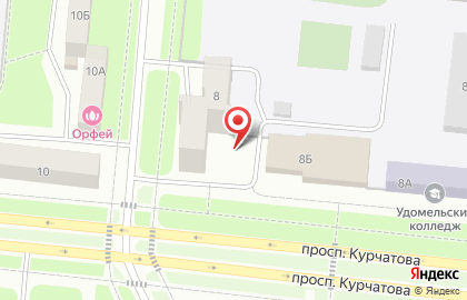EХ на проспекте Курчатова на карте