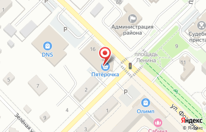Супермаркет Пятерочка в Менделеевске на карте