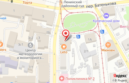 Ресторан Leto на улице Гагарина на карте