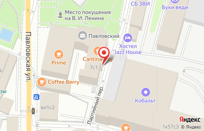 Химчистка Юлайм с бесплатной доставкой на Добрынинской (ул Павловская) на карте