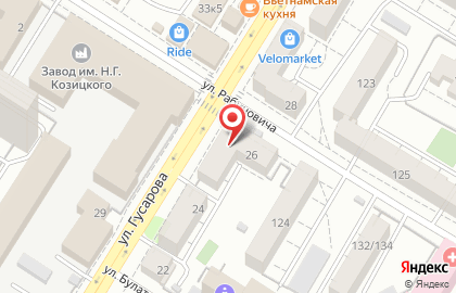 Компания Комфорт сервис на улице ​Гусарова на карте