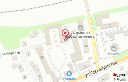 Магазин Дровосек на улице Декабристов на карте